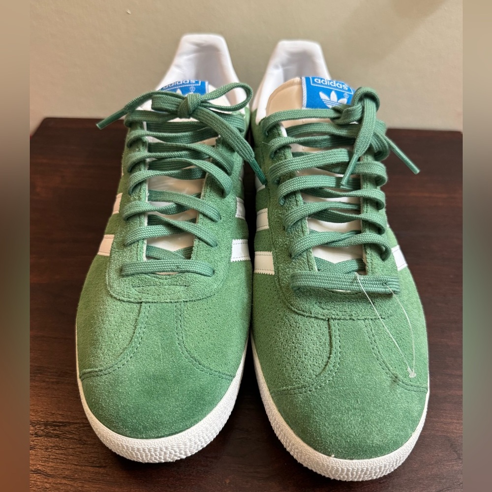 Adidas Gazelle Suede Green/White – Men’s Size 12 – NEW - Picture 4 of 11